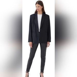 4th & Reckless Two-tone pinstripe Laurent Blazer